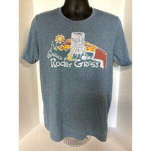 Rocky‎ Grass Men's T Shirt  Lyons Colorado 2024 Concert batik *Flawed*